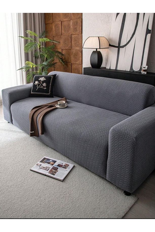 Koltuk Kılıfı Koltuk Örtüsü 3kişilik Koltuk Için 1 Adet Likrali Yüksek Kaliteli Sofa Cover - 4