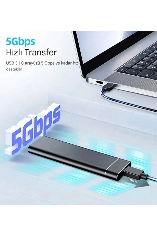 Jeyi M.2 NGFF SATA Ssd Muhafazası 2230/2242/2260/2280 metal 5Gbps Yüksek Hızlı Veri Aktarımı - 5