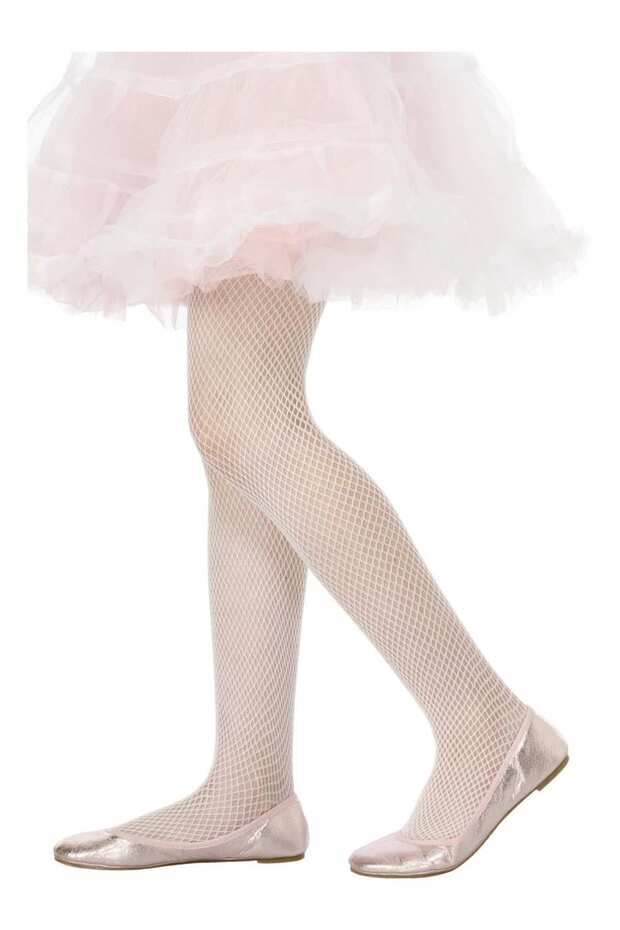 Devojčiceve bele mrežaste čarape - 1