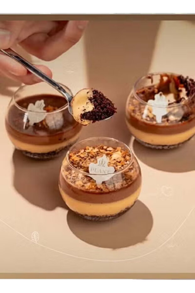 10كاسات تشيز كيك شفافه صغيرة الحجم - 2