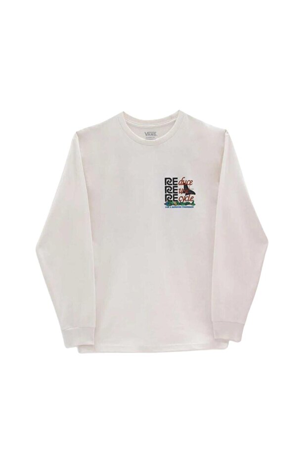 Eco Positivity Ls Krem T-shirt - 1