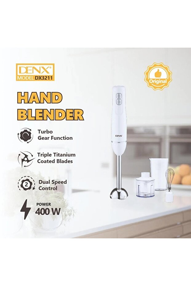 DX3211 ,4 in 1 Hand Blender, White - 5