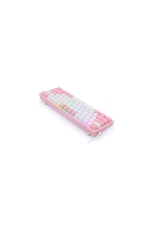 K617-RGB-WP Fızz Rgb Red Swıtch Kablolu Mekanık Q Klavye beyaz-Pembe - 4