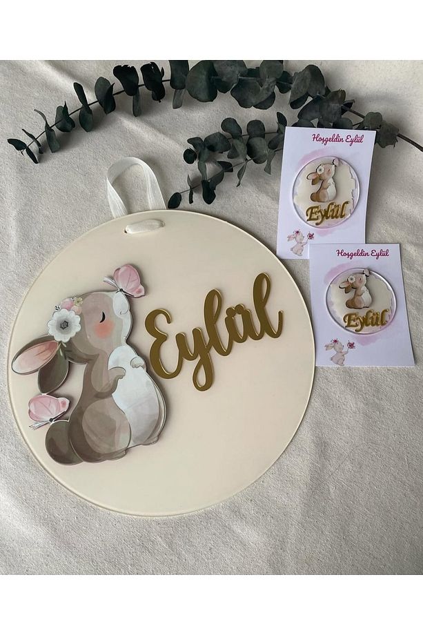 Bebek Kapı Süsü/Yeni Doğan Bebek Hastane Kapı Süsü - 1