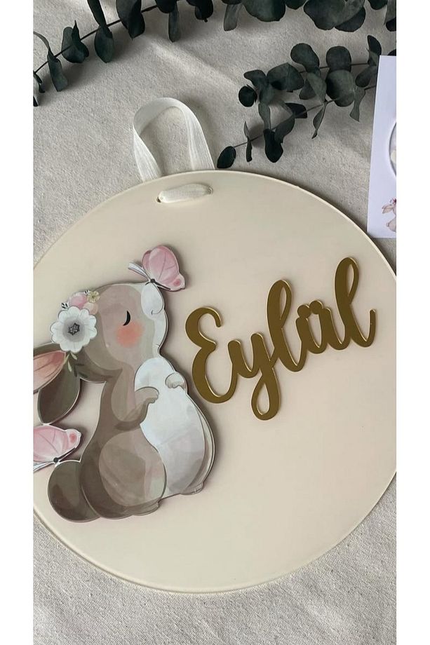 Bebek Kapı Süsü/Yeni Doğan Bebek Hastane Kapı Süsü - 3