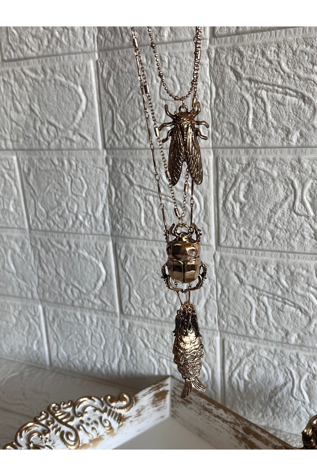 Hayvan figürlü marka model kolye - 2