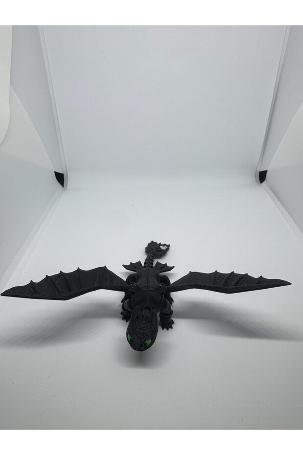 Toothless Figür 3D Baskı Ejderha Model Oyuncak - 1