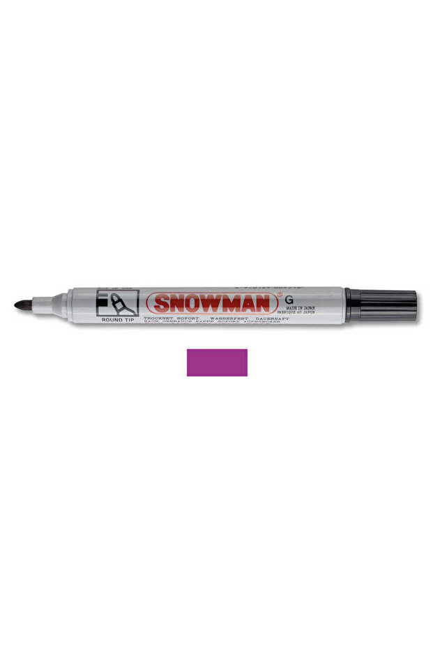 Round Tip Permanent Marker - Purple - 1