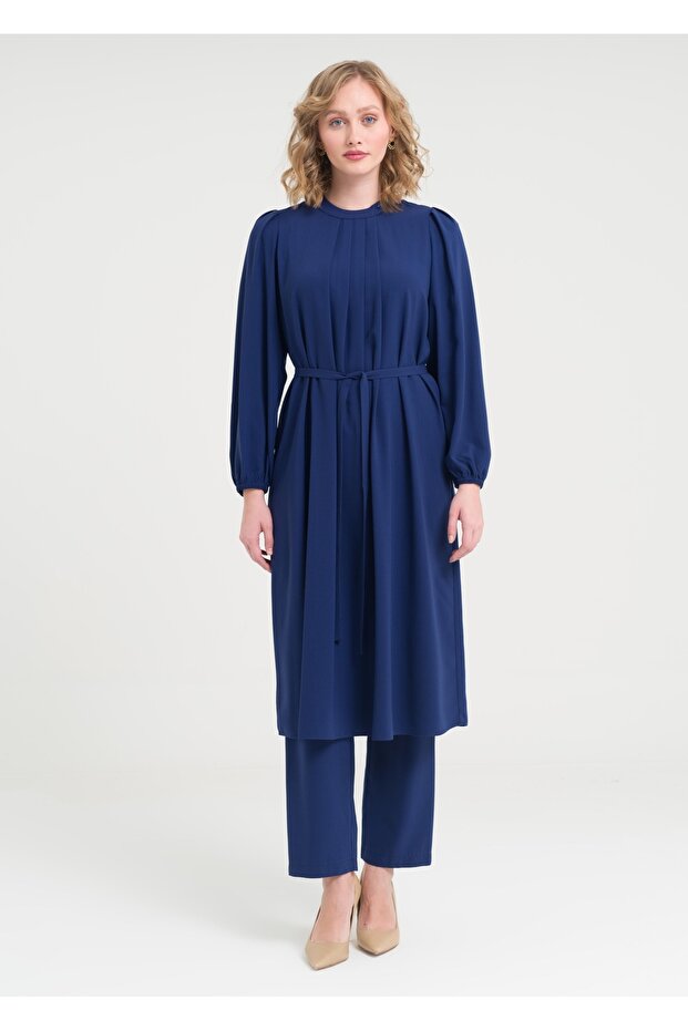 Önü Pile Detaylı Tunik - 2