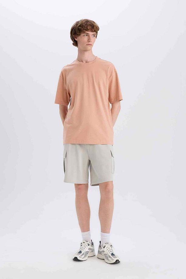 Regular Fit Beli Bağcıklı Kargo Cepli Şort D9494ax25sm - 3