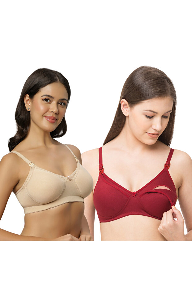 Cotton Maternity Postpartum Without Underwire Nursing Bra for Breastfeeding