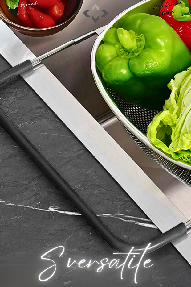 S Versatile Multi-Purpose Collapsible Colander Stainless Steel Large Colander Fruit Vegetable Washing - 3