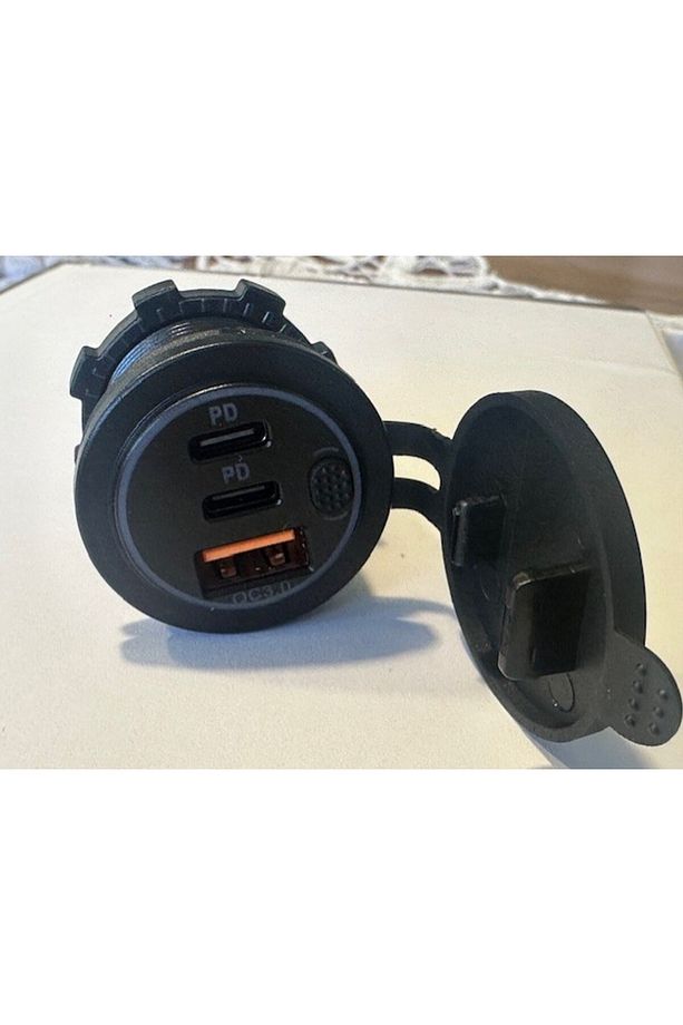 Tekne için çoklu hızlı şarj karavan için 2 typec usb montaj tipi şarj kp-481 - 2