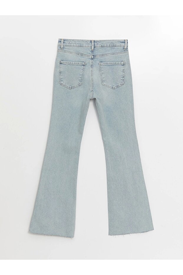 LCW Jeans Indigo Mars Flare Kadın Jean Pantolon - 7