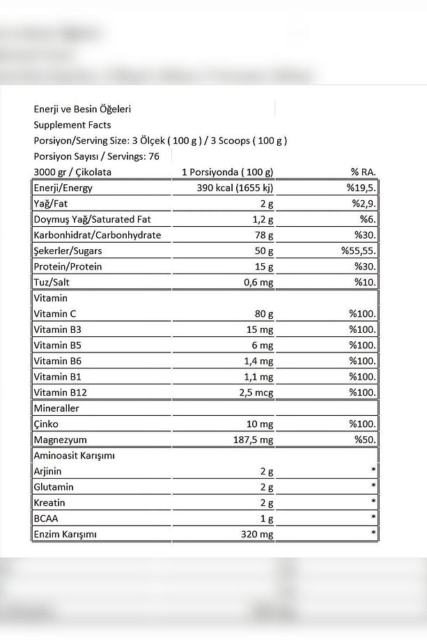 Whey Protein 2000g Mass Gainer 3000g Kilo Almaya Ve Kas Yapımına Yardımcı - 2