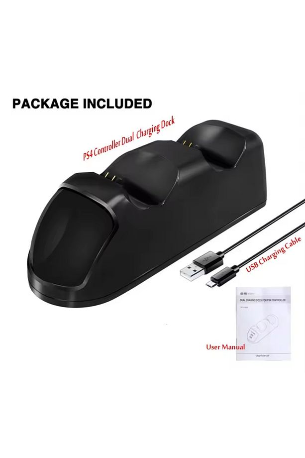 Çiftli Led Göstergeli Ps 4 Şarj İstasyonu PS4 Oyun Kolu Tutucu Stand - 3