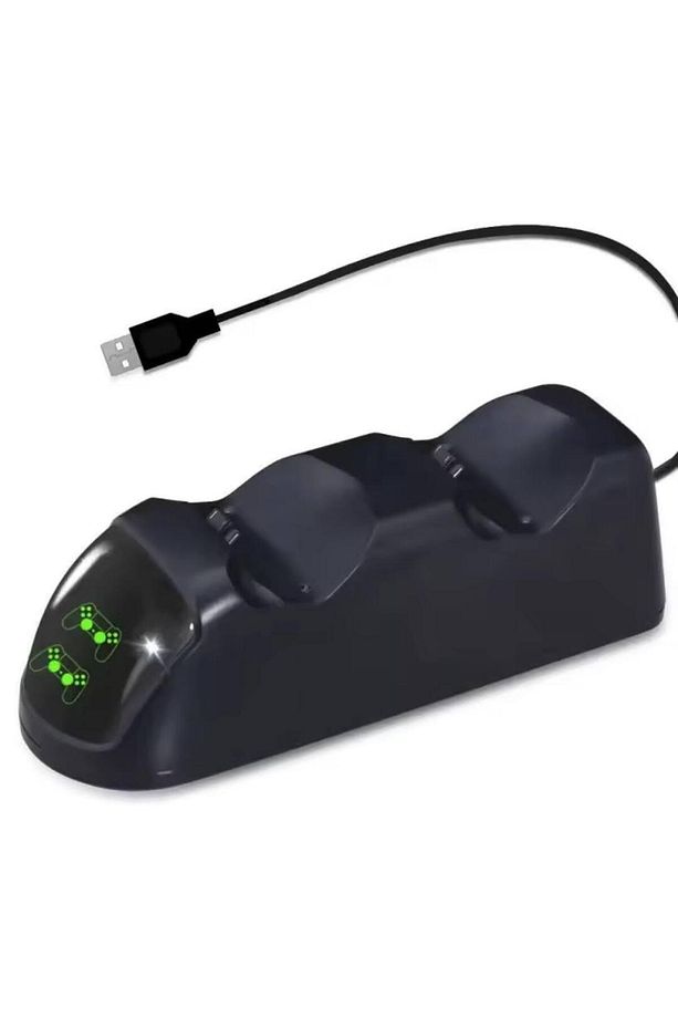 Çiftli Led Göstergeli Ps 4 Şarj İstasyonu PS4 Oyun Kolu Tutucu Stand - 2