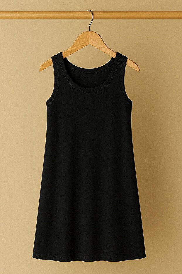 Modal Fabric Comfortable Fit Basic Daily Dress - 6