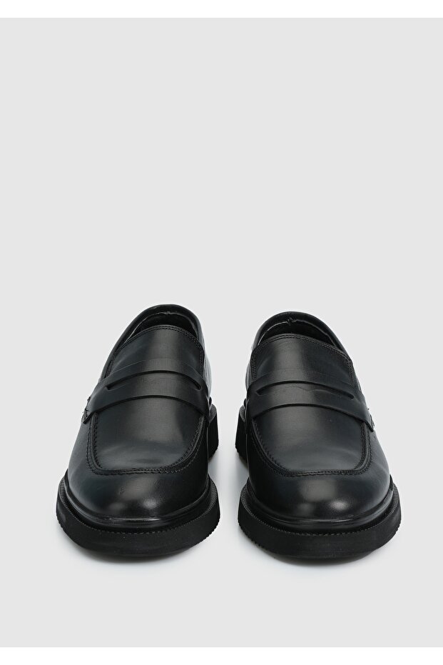 Siyah Deri Erkek Ayakkabı - 3