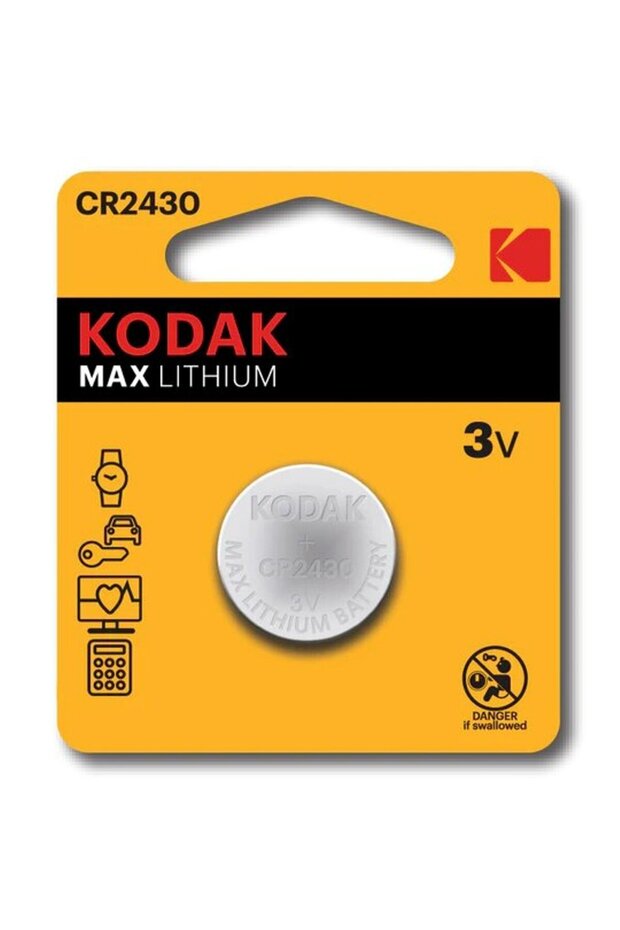 KODAK MAX CR2430 Lithium 3V Batteries - 2 Pieces