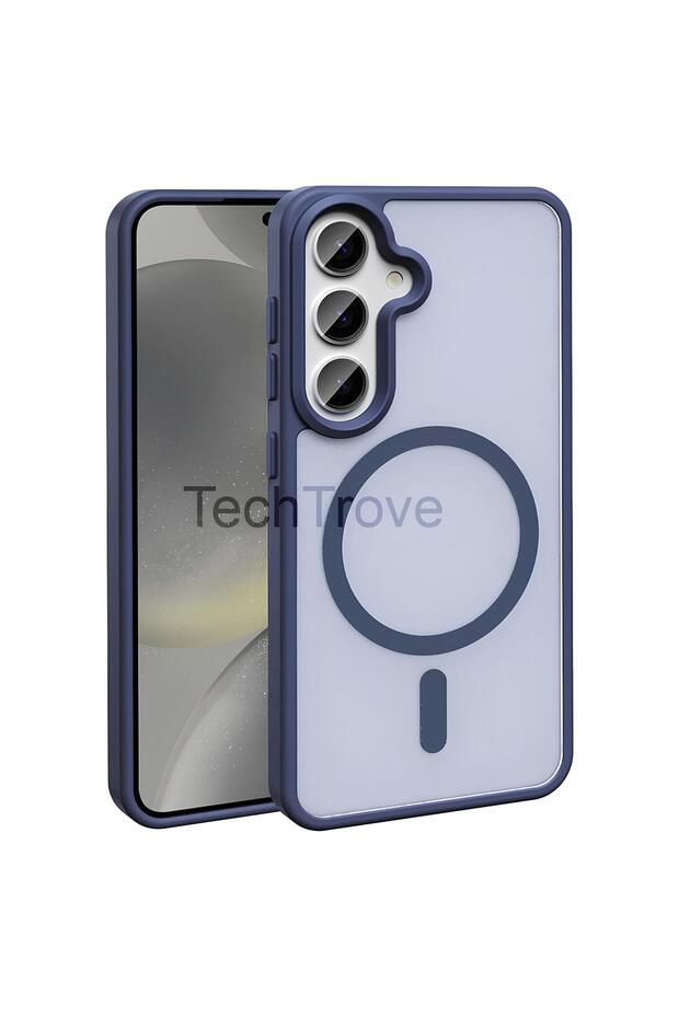 Samsung Galaxy S23 FE Kılıf Magsafe Şarj Özellikli Mat Arka Yüzey Parmak İzi Tutmayan Lüks Kapak - 1