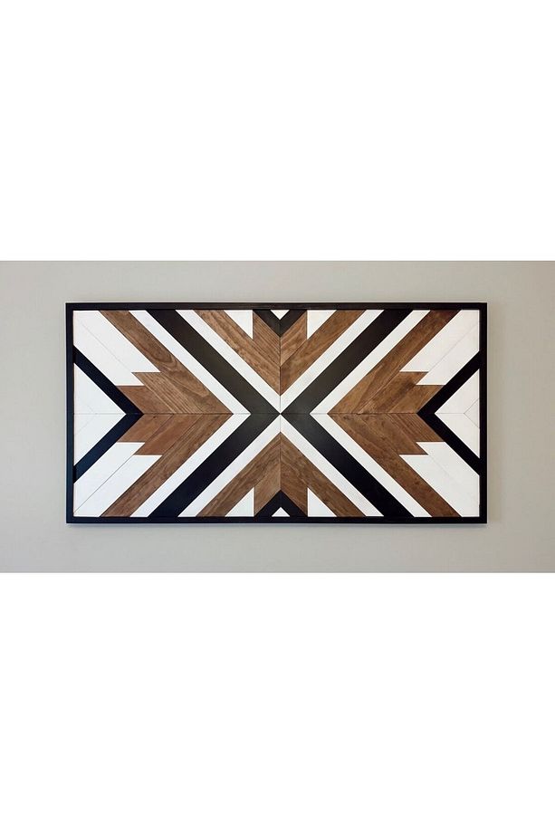 Bohemıan Ahşap Çift Kişilik El Yapımı Yatak/baza Başlığı 170x85 - 2