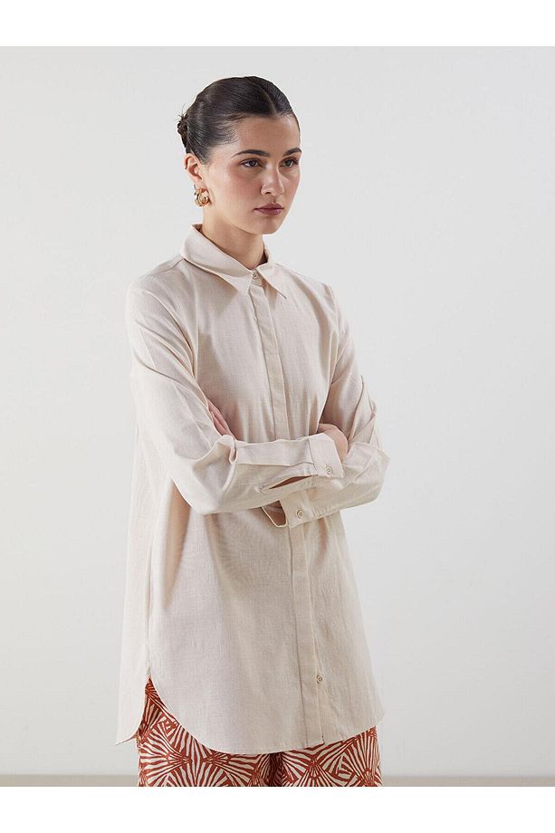 LCW Modest Regular Fit Kadın Gömlek Tunik - 1