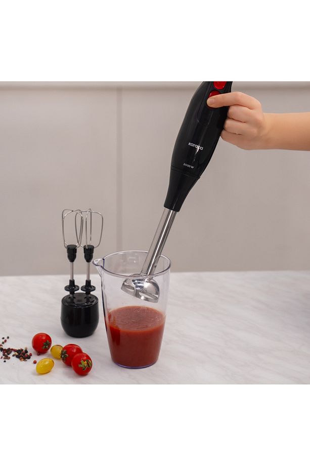 6 In 1 Çok Amaçlı Mutfak Robotu , 2000w Turbolu Güçlü Motor, 1,5lt Geniş Hazne Tartı Hediye - 3
