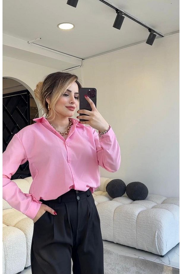 Mevsimlik Ofis Mod Klasik Gömlek - 1