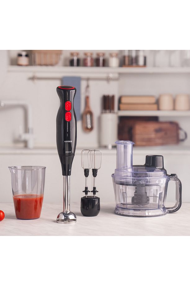 6 In 1 Çok Amaçlı Mutfak Robotu , 2000w Turbolu Güçlü Motor, 1,5lt Geniş Hazne Tartı Hediye - 4