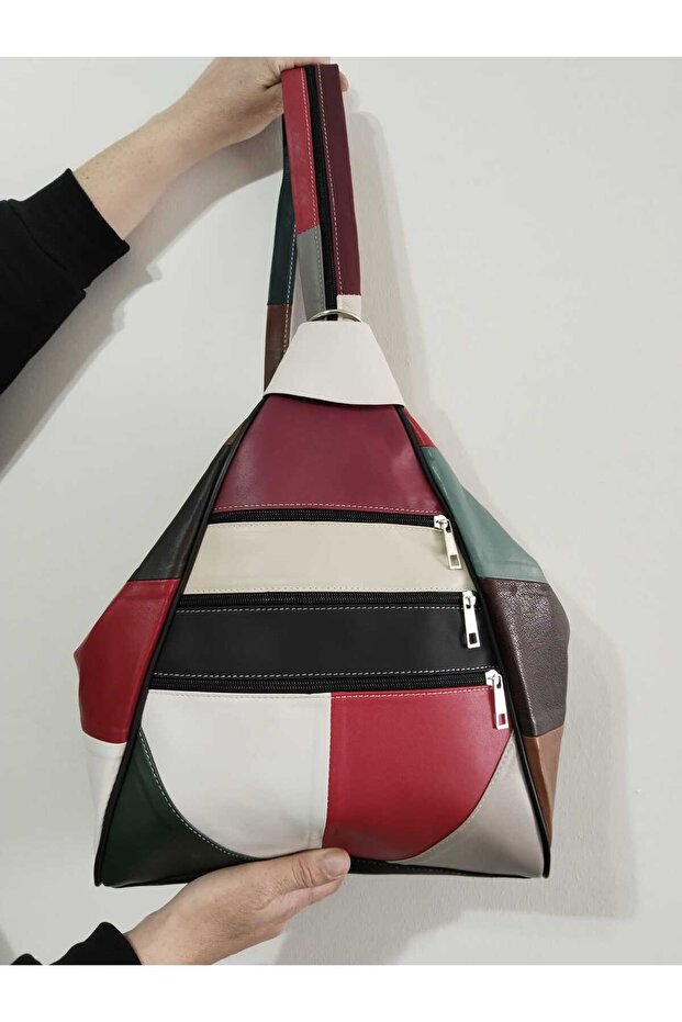 Genuine Leather Backpack - 2