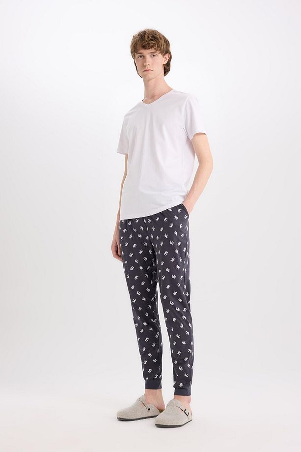 Regular Fit Desenli Cepli Pijama Altı E0497AX25SP - 4