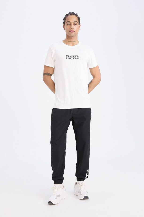 DeFactoFit Slim Fit Dokuma Sporcu Jogger Eşofman Altı Dar Kesim Çift Cepli C1212AX25SP - 3