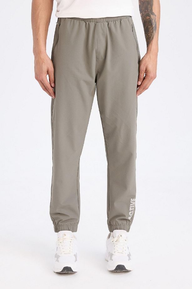 DeFactoFit Slim Fit Dokuma Sporcu Jogger Eşofman Altı Dar Kesim Çift Cepli C1212AX25SP - 8