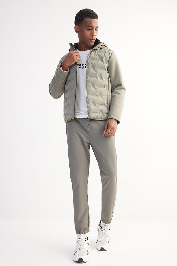 DeFactoFit Slim Fit Dokuma Sporcu Jogger Eşofman Altı Dar Kesim Çift Cepli C1212AX25SP - 4