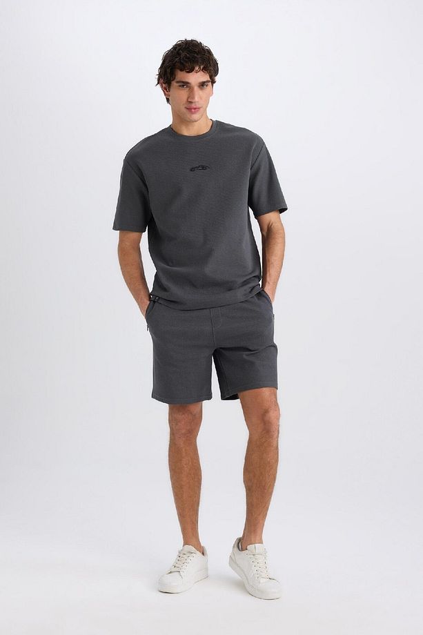 Regular Fit Düz Paça Cepli Basic Düz Şort B8792ax25sm - 5