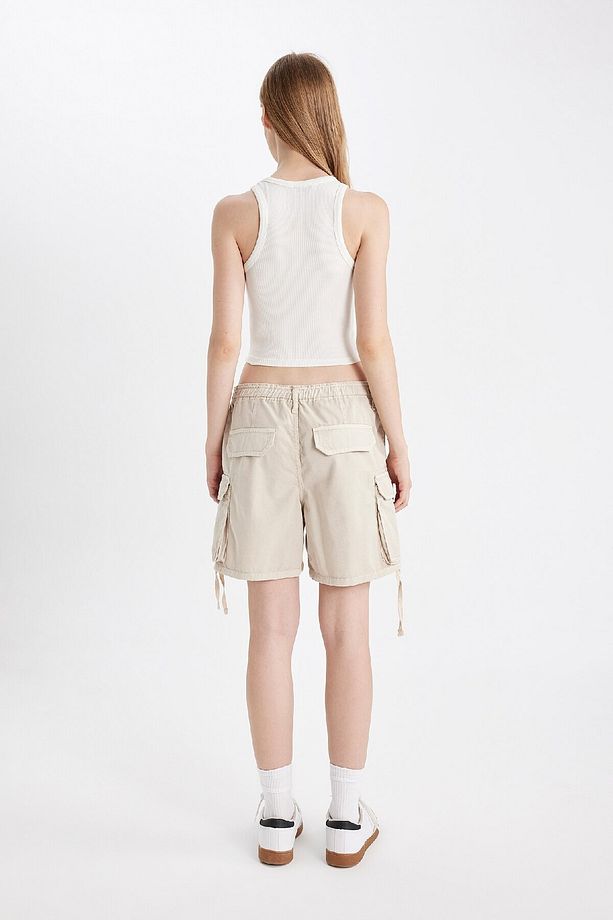 Coool Regular Fit Normal Bel Kısa Paça Gabardin Şort D1006AX24SM - 7