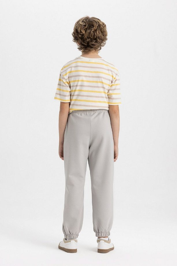 Erkek Çocuk Beli Paçası Lastikli Cepli Basic Düz Jogger Eşofman Altı C2093a824sp - 7