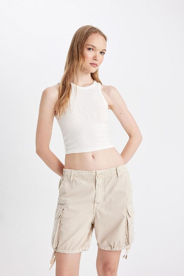 Coool Regular Fit Normal Bel Kısa Paça Gabardin Şort D1006AX24SM - 5