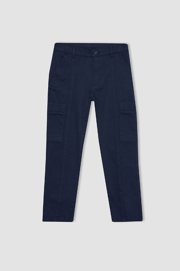 Erkek Çocuk Kargo Fit Standart Paça Twill Pantolon A4936a823wn - 6