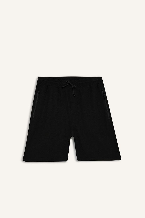 Regular Fit Düz Paça Cepli Basic Düz Şort B8792AX25SM - 7