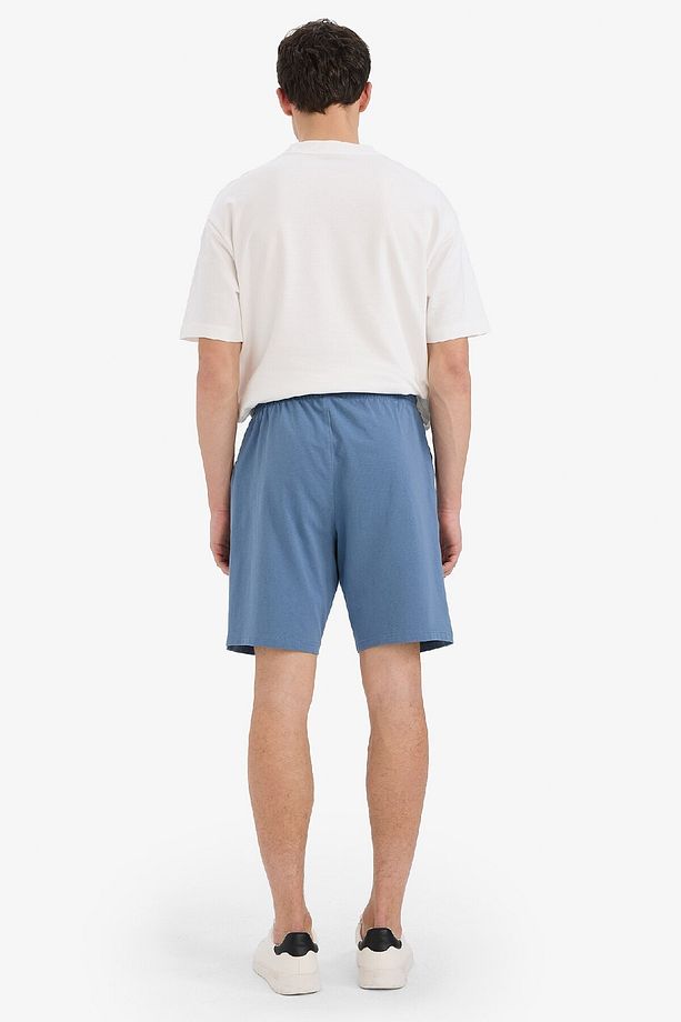 Slim Fit Dar Kesim Cepli Pamuklu Basic Düz Bermuda Şort W1105az25sp - 6