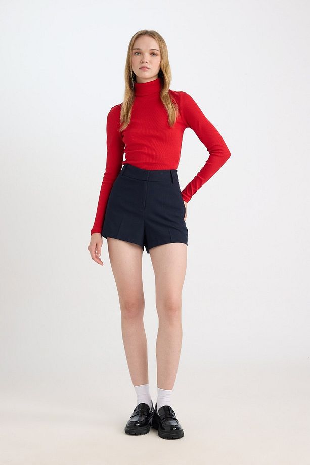 Coool Slim Fit Dar Kesim Normal Bel Basic Düz Şort D5250ax24au - 2