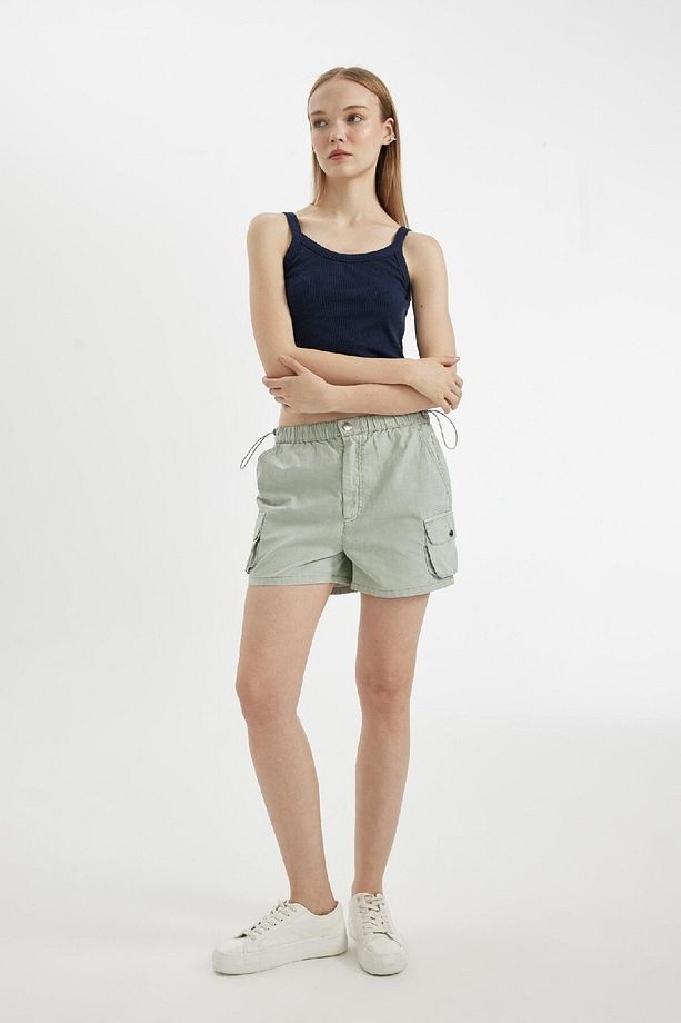 Coool Regular Fit Normal Bel Kısa Paça Gabardin Şort A3688AX24HS - 3