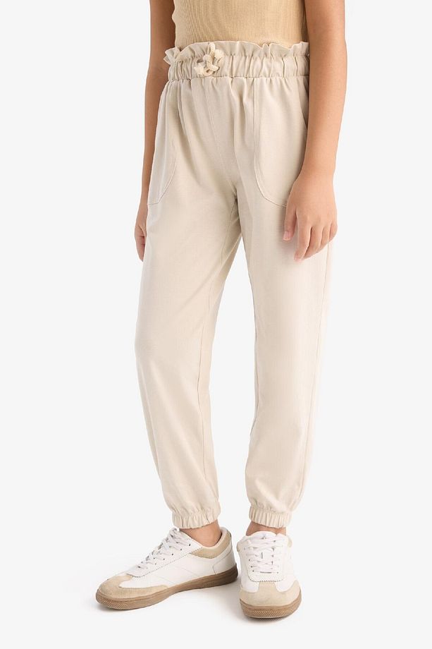 Kız Çocuk Esnek Belli Cepli Jogger Eşofman Altı Z8779A625SM - 1