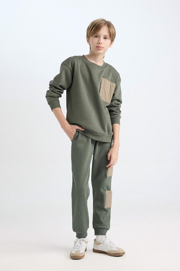 Erkek Çocuk Kalın Beli Lastikli Jogger Eşofman Altı D5818a824wn - 7