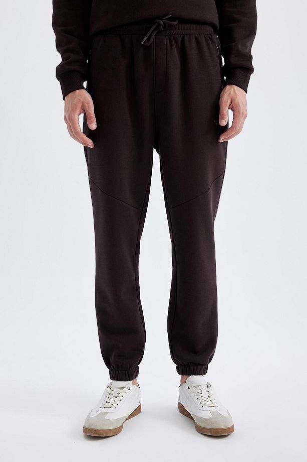 Regular Fit Jogger Eşofman Altı Fermuar Cepli Lastikli Paça Y5511az24au - 1