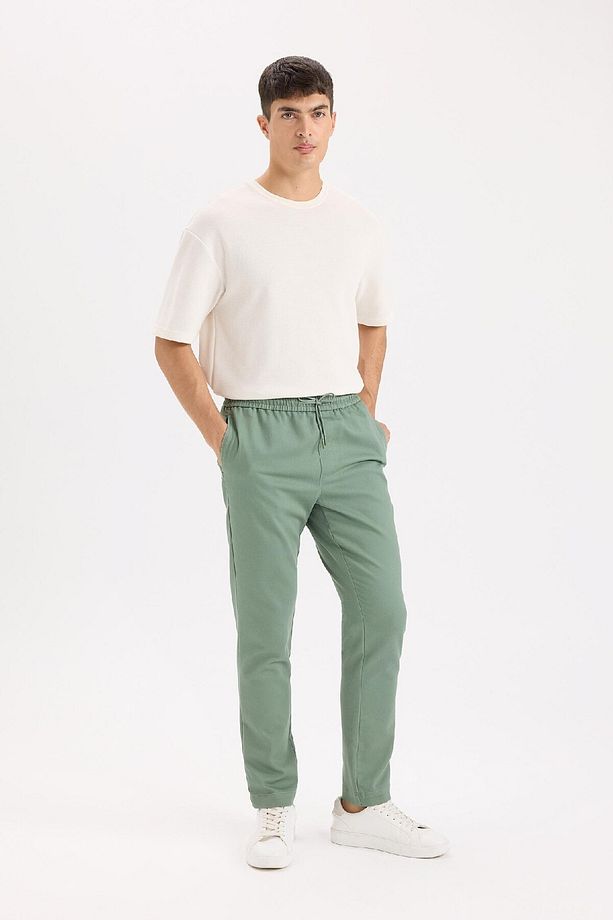 Yazlık Jogger Pantolon Beli Bağcıklı Cepli D5966ax25sp - 3