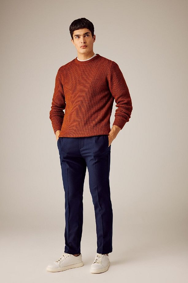 Yün Görünümlü Jogger Pantolon Cepli Düz Paça C1474ax23wn - 2