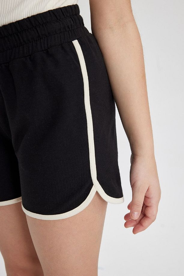 Kız Çocuk Beli Lastikli Basic Düz Şort B5164a824hs - 5